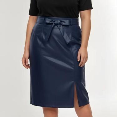 Imagem de Saia material sintético Evangélica Com Lacinho Plus Size 46 / 48 - LOO