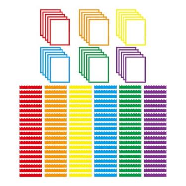 Imagem de IEUDNS 150 peças de suprimentos para quadro de feira de ciências, 120 bordas de boletim, decoração de quadro-negro de parede