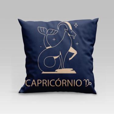 Imagem de Capa de Almofada Estampada Signos do Zodíaco em Veludo Suede 45cm x 45