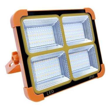 Imagem de Refletor luminária solar portátil para área externa 500w, 264 led reca