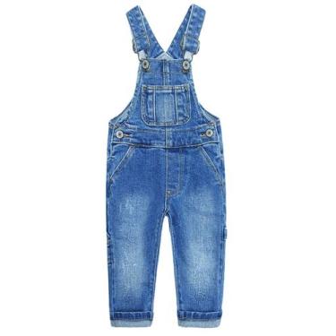 Imagem de Macacão jeans KIDSCOOL SPACE para bebês e crianças Hammer Loop Jeans