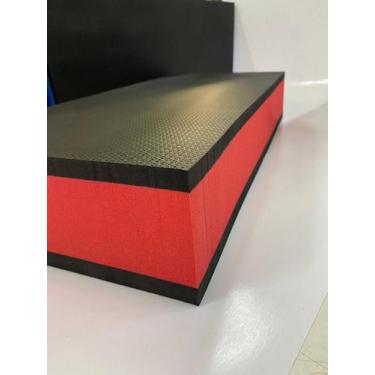 Imagem de Kit 2 Steps 60x28x10cm Academia Exercícios - oreidoeva, Vermelho