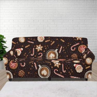 Imagem de Capa de sofá FKELYI, protetor de móveis lavável de Natal