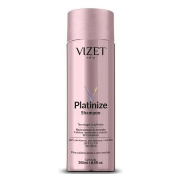 Imagem de Vizet Shampoo Platinize para Cabelos Loiros 250mL