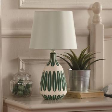 Imagem de OUFULA Moderno Americano Criativo Candeeiro De Mesa De Cerâmica Para Sala De Estar Quarto Estudo Villa Hotel Mesa De Cama Luz (Estilo 148C)