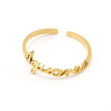 Imagem de 12 anéis de constelação banhados a ouro 18K – Anéis ajustáveis para mulheres, presentes de aniversário, amizade, joias delicadas, Titânio, Sem pedra preciosa