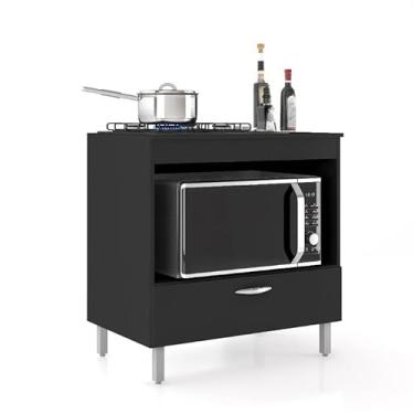 Imagem de Balcão para Cooktop 4 Bocas com 1 Porta Compact (PRETO)