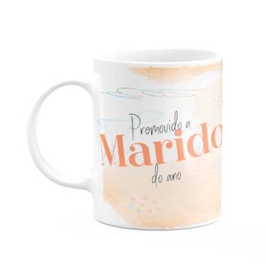 Imagem de JPS INFO, Caneca Promovido a Marido do ano - 325ml - Branca