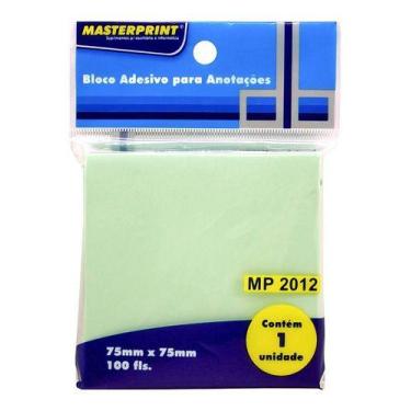 Imagem de Bloco Adesivo para Anotações - Masterprint, Verde