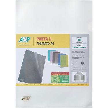 Imagem de Pasta L Cristal  Formato Ofício - ACP
