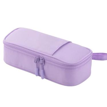 Imagem de Estojo Escolar, Estojo de Lápis de Grande Capacidade Camada Escolar(Lilás)