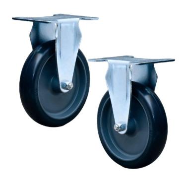 Imagem de Rodizio Fixo 4 Pol. Pvc Flp.412.Bp.Fp - (Kit C/2 Pç) Colson