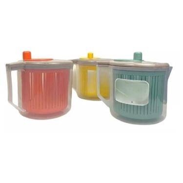 Imagem de Secador de Salada Centrífuga 2,5L - Cores Sortidas, para Secar Folhas, Verduras e Legumes com Eficiência