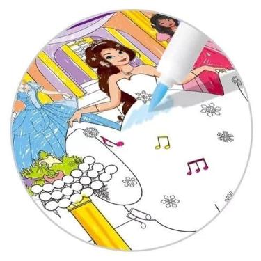 Imagem de Kit 2 Livro Tapete Para Colorir Kit Livros Infantil Pintar