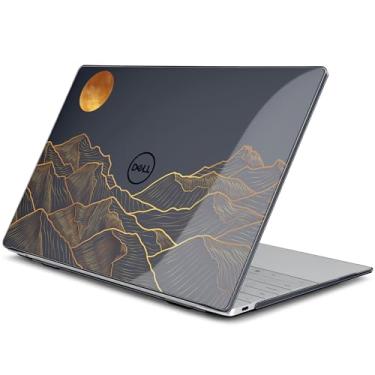 Imagem de Batianda Capa para laptop Dell XPS 13 Copilot+ PC tela de 34.0 cm 2025 2024 número do modelo 9345/9350, capa rígida ultrafina e leve resistente a arranhões com proteção profissional, Golden Mountain