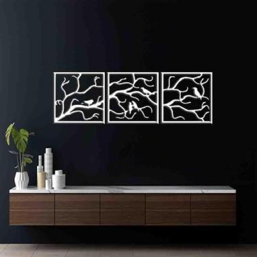 Imagem de Quadro Decorativo Pássaro Galhos Vazado - Mdf 3Mm 002 - Decoarts