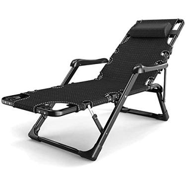 Imagem de Espreguiçadeira de jardim, espreguiçadeira dobrável, espreguiçadeiras de gravidade zero, pátio, cadeira dobrável, reclinável ajustável ao ar livre, cadeira portátil para acampamento na praia, pessoas