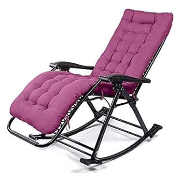 Imagem de FENOKD Cadeira de balanço reclinável de balanço para varanda jardim lazer cadeira de descanso cadeira preguiçosa cadeira dobrável adulto interessante