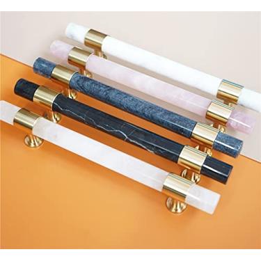 Imagem de ASPROD Puxador e puxadores de armário de barra em T de cristal mármore puxador de porta de armário de cozinha puxador de móveis puxador de cômoda ferragens 1 peça acessórios de móveis (cor: C-2917-128