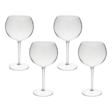 Imagem de Taça De Gin 600ml Kit 4pçs Acrílico Alto Padrão Premium - NEOPLAS, Tra