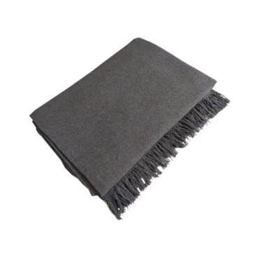 Imagem de Mantas Artesanais Para Sofa 2,40 x 1,80 Protetor De Sofa Algodao (GRAFITE, Casal)