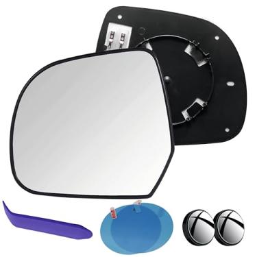 Imagem de EAP Vidro espelhado lateral do motorista compatível com Nissan Micra 2015-2019, Versa 2012-2015, LEAF 2013-2017, Versa Note 2014, aquecido, 963663AN0A 963663AN0B 963664NA1A