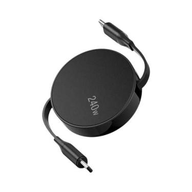 Imagem de Carregador Rápido PD De 240W Com Cabo Retrátil Tipo C Para iPhone 15 1