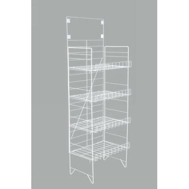 Imagem de Expositor para salgadinhos, biscoitos e pipocas com 4 bandejas 50 cm -