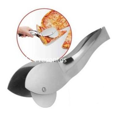 Imagem de Cortador Pegador Espatula De Pizza Profissional Inox 2in1 - D'Presente