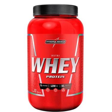 Imagem de Suplemento em Po Isolado Concentrado Protein Nutri Whey Morango 900g I