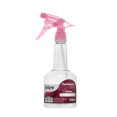 Imagem de Borrifador Transparente 500ml Multiuso Gatilho Floral Rosa Nobre