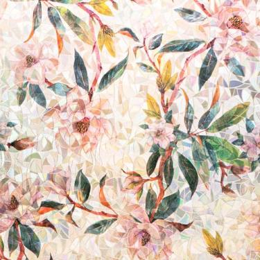 Imagem de Película de privacidade prisma 3D para janela de neve magnólia arco-íris decorativa vidro deslizante matizes para porta de vidro controle de calor anti UV removível adesivo de cobertura estática