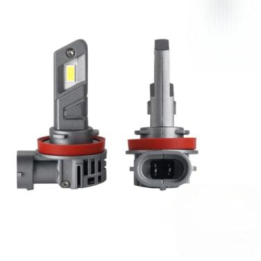 Imagem de Farol LED H11 6000Lm 60W Alta Performance Alumínio Cooler Embutido Luz Branca 6500K Plug and Play Dissipador