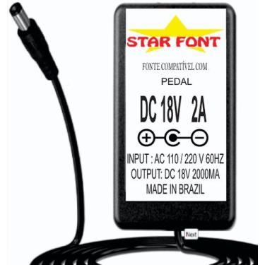 Imagem de Fonte DC 18V 2A para Amplificador de Guitarra Mooer - Bivolt - Starfon