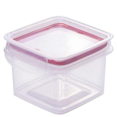 Imagem de Porta mantimentos Hermético Trava Mais 380ml vermelho Plasutil ref.992