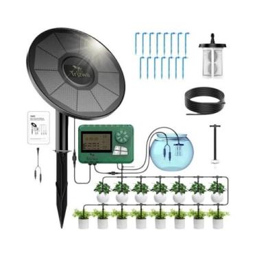 Imagem de Sistema De Irrigação Solar DIY, Rega Do Jardim, Sistema De Gotejamento