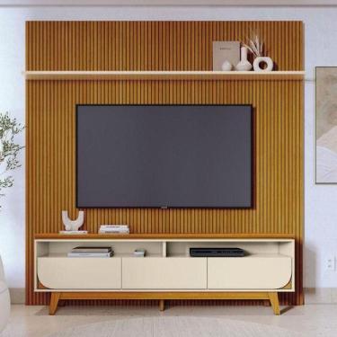 Imagem de Painel Piso Teto New Guaporé Com Rack Bancada Selene New Luna Ambiente