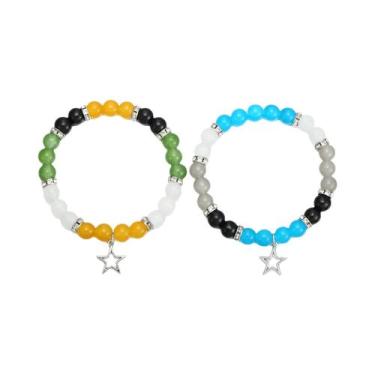 Imagem de Pulseiras De Casal Em Forma De Coração Com Pingente De Aranha 2 Peças 