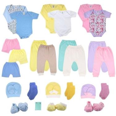 Imagem de Body Bebê+mijão Liso E Reativo Kit C/28 Roupa Bebê Atacado - Batutinha