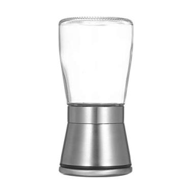 Imagem de Moedor de Sal e Pimenta Recarregável com Ajuste Grossura Aço Inoxidável 304 Saleros Tampa Porta-Jarros Tempero Recipiente