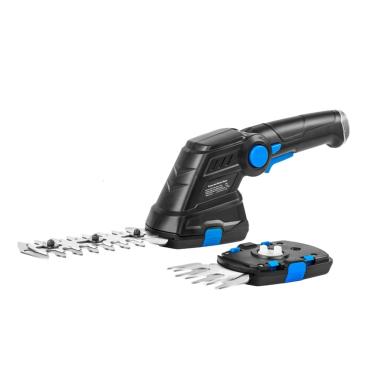 Imagem de Cortador de grama elétrico, cortador de sebes elétrico 2 em 1 sem fio 3,6 V USB Cortador de grama doméstico recarregável Tesoura de capina Ferramentas de jardim