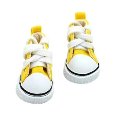 Imagem de Tênis De Lona De Algodão De 20cm Para Bonecas, Sapatos De Boneca BJD F