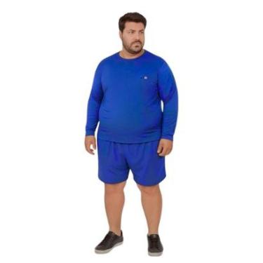 Imagem de Camiseta Manga Longa Com Proteção UV FPS50 Plus Size-Masculino