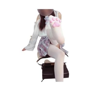 Imagem de Meias Longas 3D Com Garras De Gato Harajuku Para Mulheres, Meias De Co