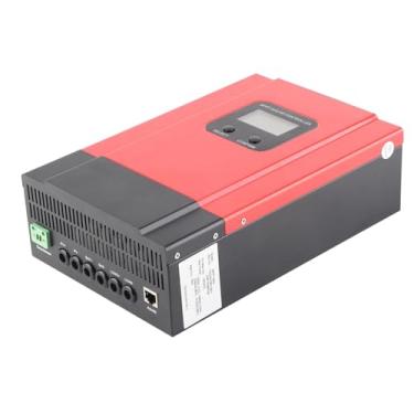 Imagem de LiebeWH Controlador Solar MPPT, Alumínio, Regulador de Painel Solar Com Display LCD Automático, 60A para Carregamento Eficiente de Energia e Manutenção da Bateria