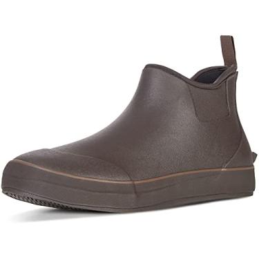 Imagem de TENGTA Bota masculina impermeável de borracha neoprene, Marrom, 9 Women/8 Men