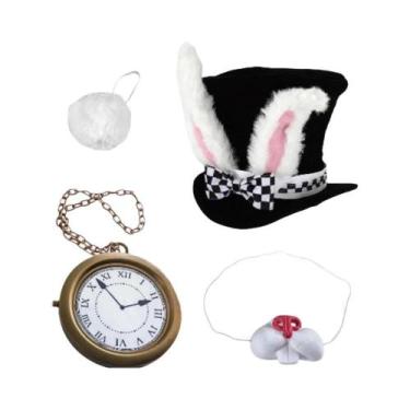 Imagem de Conjunto De Fantasia De Coelho Branco, Suprimentos Para Festa De Pásco