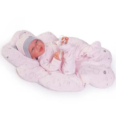 Imagem de Boneca Recém Nascida Carla com Cama de Algodão - Fun F0180-0