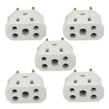 Imagem de 5 pcs adaptador de tomada universal tipo bob esponja para tomadas de 1