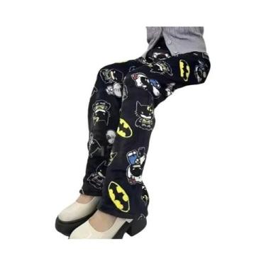 Imagem de Calças De Pijama De Flanela Hello Kitty Batman Para Mulheres, Estilo C